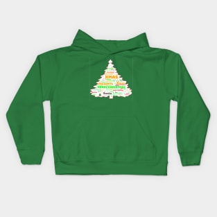 Large Xmas Tree Kids Hoodie